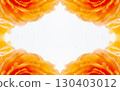 Orange rose flower pattern material 130403012