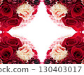 Three types of red and pink floral pattern image material 130403017