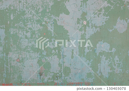 light green concrete wall texture.Green stone texture. Stone background. Old shabby wall. Texture peeling paint. 130403078