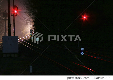 Night yard, signals and trains Night yard, signals and trains 130403092