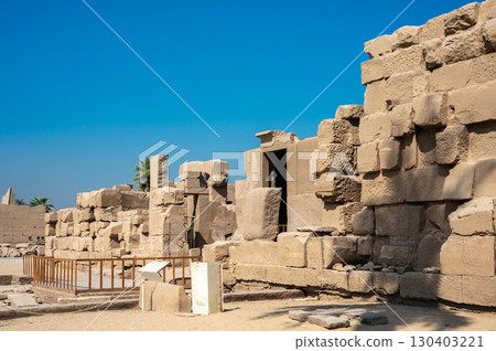 Ancient ruins of Karnak Temple in Luxor, Egypt 130403221