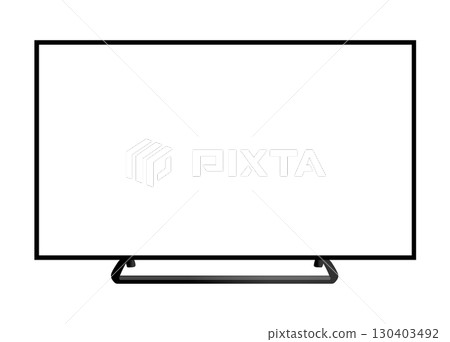 水平數位看板和顯示器的插圖 130403492