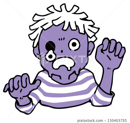 萬聖節殭屍半身像_單色 130403785