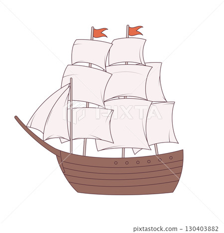cartoon ocean ship cartoon ocean ship 130403882