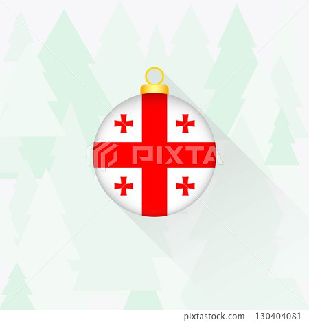 Georgia National Flag Christmas Decoration. 130404081
