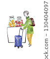 Senior woman shopping 130404097