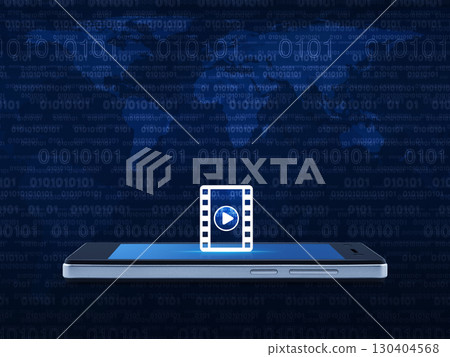 Business movie online concept, Elements of this image furnished by NASA 130404568