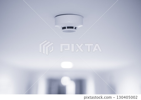 Smoke detector, Fire alarm detector device home safety device setup at home apartment room ceiling 130405002