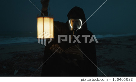 Man Reads Mysteries Of Hidden Book During Toxic Night Of Radiation At Beach Man Reads Mysteries Of Hidden Book During Toxic Night Of Radiation At Beach 130405088