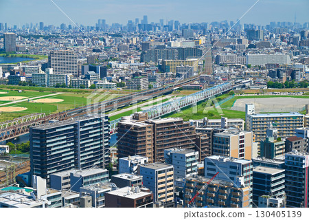 View of Tokyo from the Kawasaki City Hall Sky Deck [Kawasaki City, Kanagawa Prefecture] 130405139