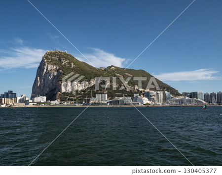Gibraltar as seen from La Linea de la Concepcion in Spain Gibraltar as seen from La Linea de la Concepcion in Spain 130405377