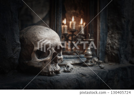 Halloween mystery concept, Generative AI 130405724