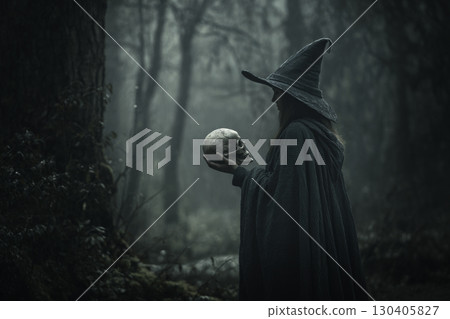 Halloween mystery concept, Generative AI 130405827