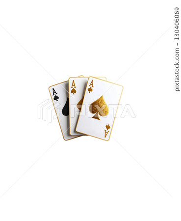 Poker cards and winning chips, including the Ace of Spades, on a white background. Poker cards and winning chips, including the Ace of Spades, on a white background. 130406069