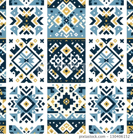 Seamless pattern for textile with modern Ukrainian vyshyvanka design Seamless pattern for textile with modern Ukrainian vyshyvanka design 130406152
