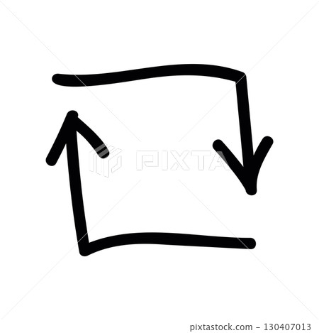 Simple black vector icon with a theme button, repeat playlist 130407013