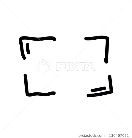 Simple black vector icon with a theme full screen 130407021