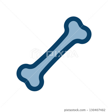 Simple bone icon illustration Simple bone icon illustration 130407482
