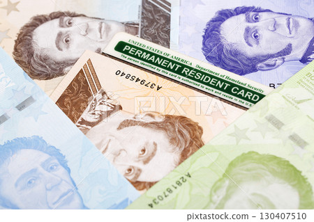 American Permanent Resident Card on Venezuelan Bolivar 130407510