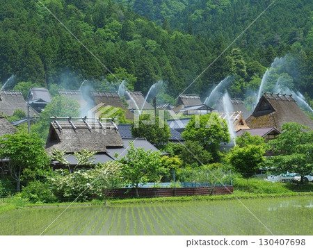 Miyama Kayabuki Village simultaneous water release Miyama Kayabuki Village simultaneous water release 130407698