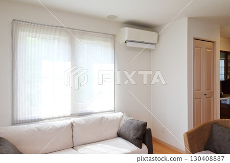 空調房間、空調住宅、冷凍和暖氣圖像材料 130408887