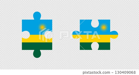 Puzzle Pieces with Rwanda Flag. Puzzle Pieces with Rwanda Flag. 130409068