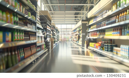 Smart shelves, IoTenabled inventory management, 3D illustration, advanced retail concept, copy space for text, sharp focus and clear light , high clarity , super detail 130409231