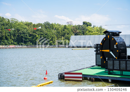 Image of Mikuni Boat Racecourse with a clear blue sky | Start image | Boat race course image | Sakai City, Fukui Prefecture Image of Mikuni Boat Racecourse with a clear blue sky | Start image | Boat race course image | Sakai City, Fukui Prefecture 130409246