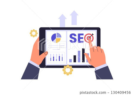 Interactive SEO Data Analysis on Tablet Interactive SEO Data Analysis on Tablet 130409456