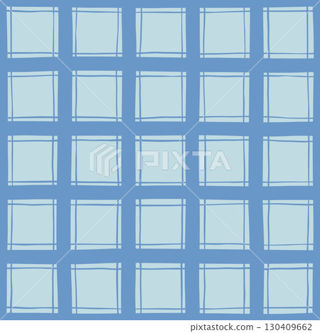 Rustic seamless check pattern with hand drawn blue stripes on light ground for cottagecore tablecloths, curtains and cozy home textiles Rustic seamless check pattern with hand drawn blue stripes on light ground for cottagecore tablecloths, curtains and cozy home textiles 130409662