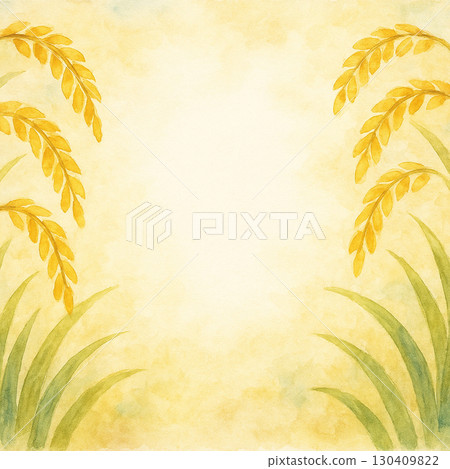 金米框架（中心有白色背景複製空間） 130409822