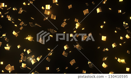 Background image of golden confetti Background image of golden confetti 130410595
