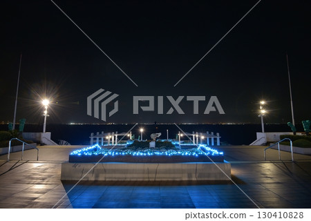 從東京灣Aqua-Line海螢川崎側的觀景台欣賞羽田的夜景 130410828