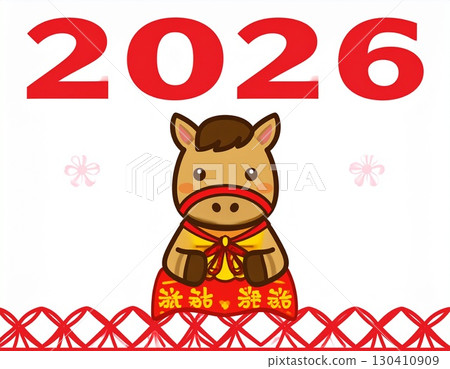 Horse-themed New Year's materials for 2026 (both photos and illustrations) Horse-themed New Year's materials for 2026 (both photos and illustrations) 130410909