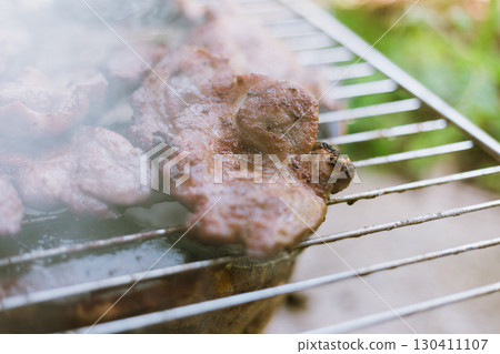 Close up pork cooked 130411107