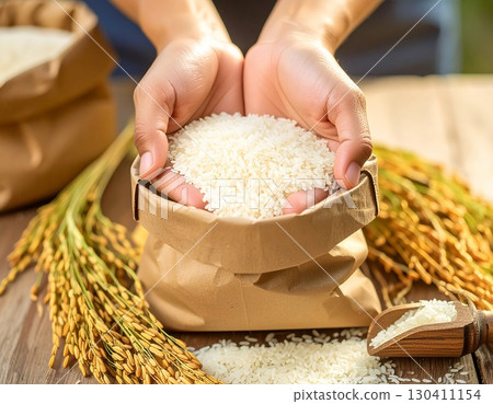 秋季新收的帶殼稻米 130411154