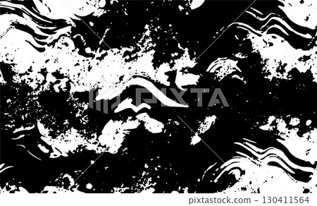 Grunge intertwined texture, threads, lines, wire, veins, monochrome. Grunge old detailed black white texture. Vector background Grunge intertwined texture, threads, lines, wire, veins, monochrome. Grunge old detailed black white texture. Vector background 130411564