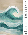 Soft Coastal Haze In Minimal Brushwork Style 130411646