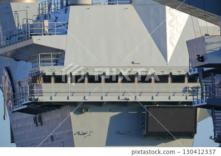 British aircraft carrier Prince of Wales anchored in Tokyo Bay 130412337