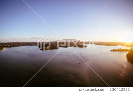 Aerial View of Wagonga Inlet in Australia 130412951