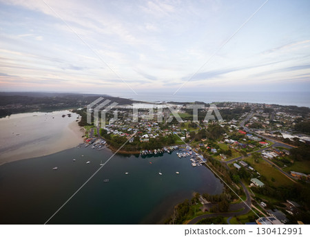 Aerial View of Wagonga Inlet in Australia Aerial View of Wagonga Inlet in Australia 130412991