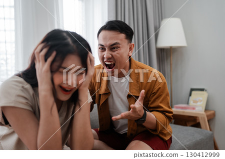 Emotional Distress A Heated Argument Between Two Individuals During Conflict 130412999