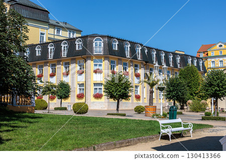 Summer walk through the spa town of Frantiskovy Lazne in the Czech Republic 130413366