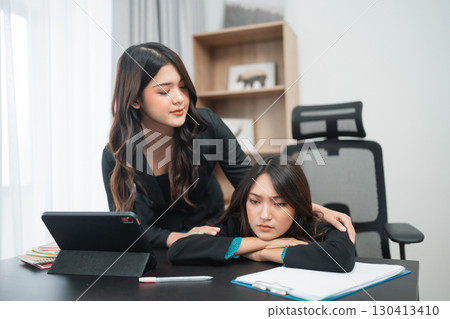 Supportive colleagues foster a positive office environment, enhancing career growth 130413410