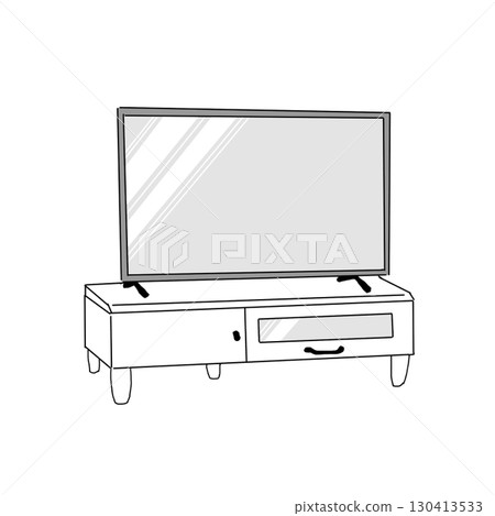 simple tv illustration simple tv illustration 130413533