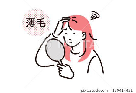 People Women suffering from thinning hair People Women suffering from thinning hair 130414431