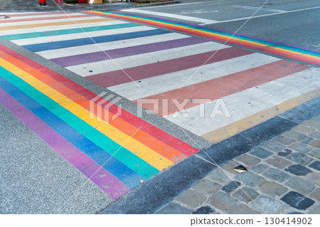Rainbow Crossing in Brussels, Belgium 130414902