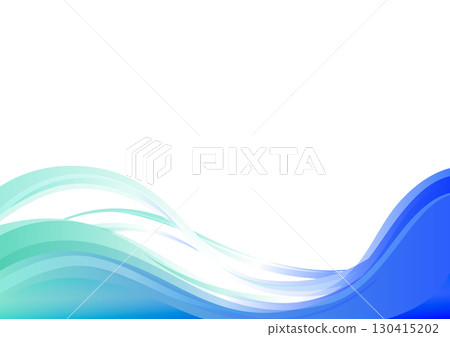 藍色和綠色的波浪圖案，波浪 130415202