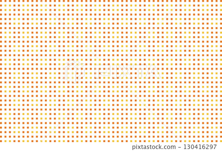 Orange and yellow pixel dot background illustration 130416297