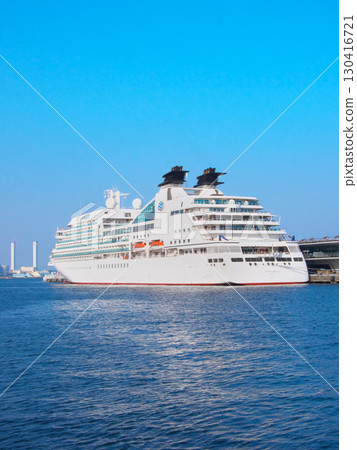 Mitsui Ocean Fuji moored at Osanbashi Pier in Yokohama Cityscape (August 2025) 130416721